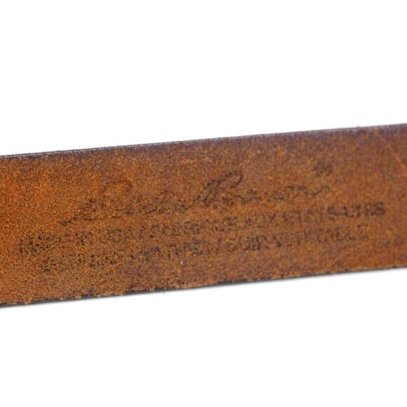 Eddie Bauer BROWN GENUINE LEATHER 1 1/8"Wd CASUAL DRESS MEN'S BELT Sz 42 (65T - Picture 7 of 16